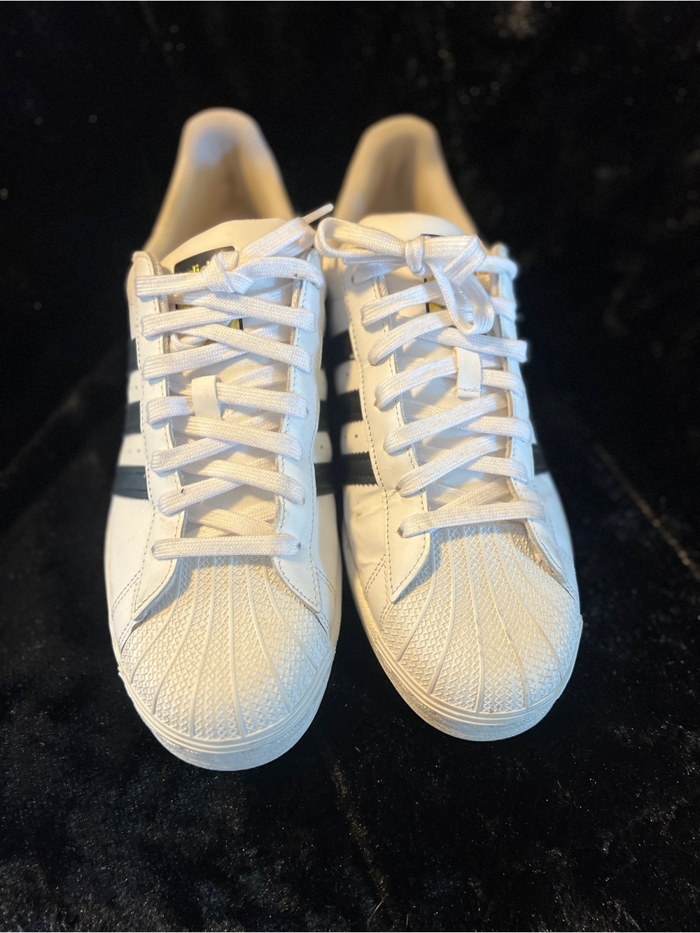 Adidas Superstar Men’s 11 Classic White Black Shell Toe Sneakers